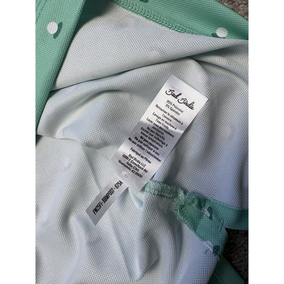 New Bad Birdie Mens M Pique Polo Aim Point Green Men's All Over Golf Ball Shirt - Picture 7 of 7